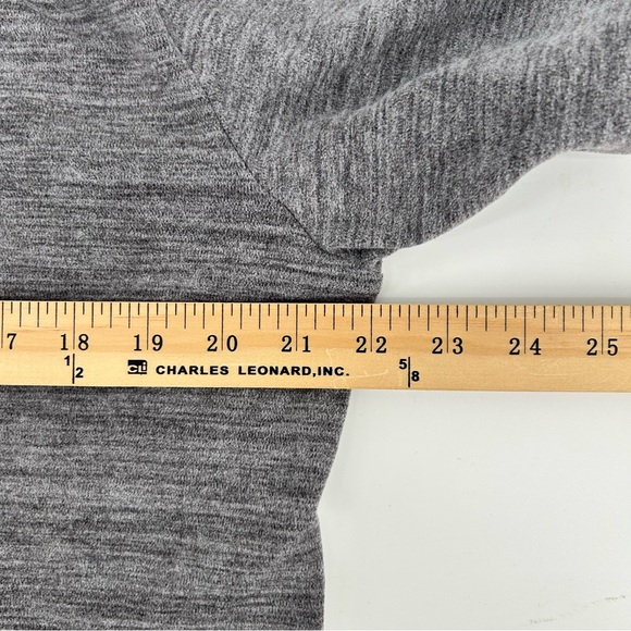 Spyder Active Hoodie Womens XL Gray Fleece Thumbhole Pullover Cozy Cabincore - Picture 6 of 8